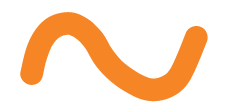 Orange squiggle doodle