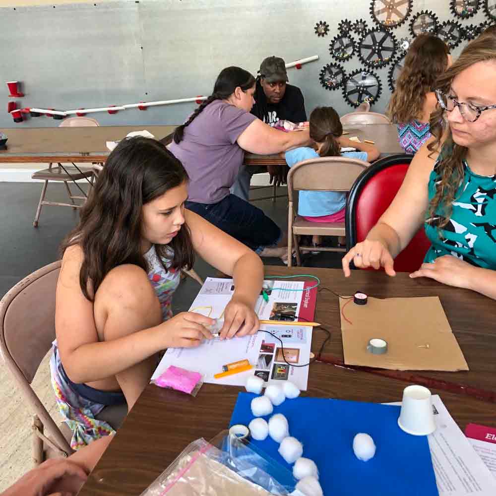 Child doing circutry