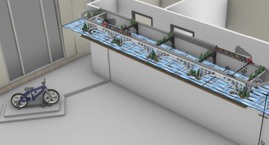 Bicycle-powered Train Exhibit